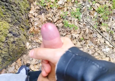 Outdoor Piss, Wank and Cum