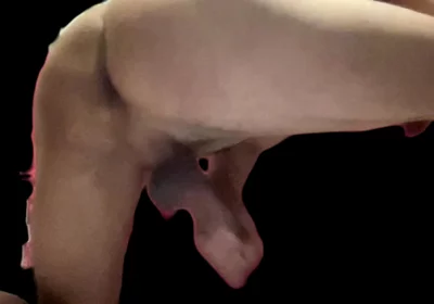 Masturbating with His Back Turned.