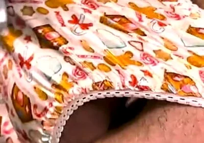 Satin Gingerbread Thong Play
