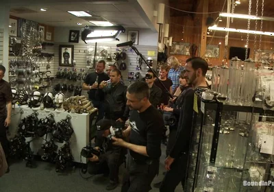 Jessie Colter Gets Gang Banged at Mr S Leather Store