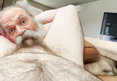 Old Hairy Daddy Bear Sucks Boy