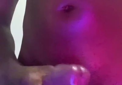 Stroking My Big Black Cock Massive Cumshot