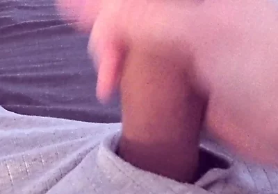 Watching Porn Leads to Noisy Cumshot After Quick Horny Wank