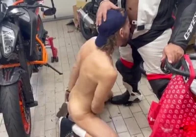Biker boys cock sucking