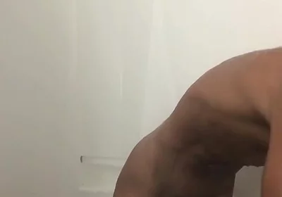 Cumshot in the Shower