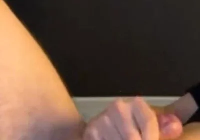 Pup Jerking Live - Huge Cumshot