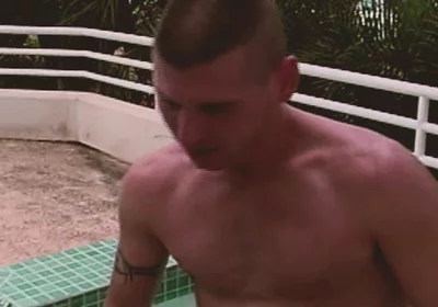 Gay Island Scene-4_gay Anal Threesome in the Pool with a Latino Friend