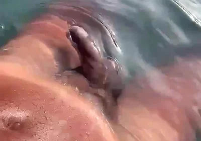 Listening to Gooning Audio in the Pool and Jerking off