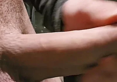 Young Cock Squirts a Lot of Cum Because of Women Moaning