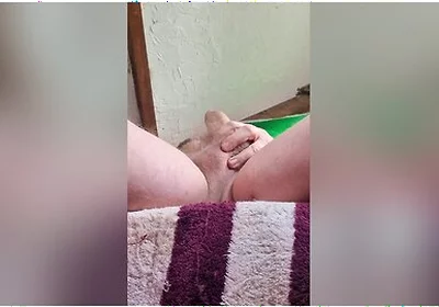 Cum Drips Down My Fat Cock To My Hairy Balls