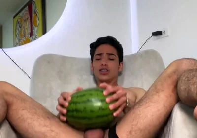 Fucking Watermelon and Creampie