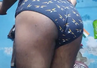 Horny Indian Femboy Wearing His Step Sister's Bra and Panties