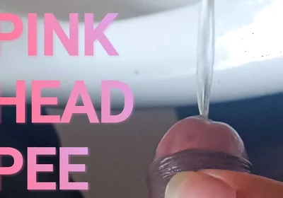 Pink Head Dick College Boy Peeing in Urinal