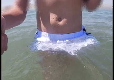People on the Beach Freak Out When I Get Wet in Shorts