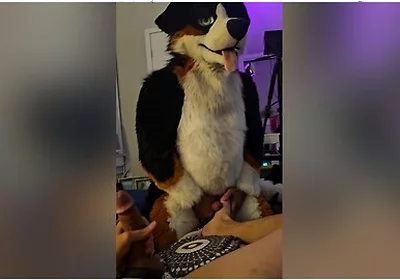 Lewdmindedlynx Helps Angrybarks Through His Rut Week Cums Inside And On His Feet Paws