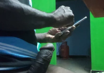 Indian Tamil Mature Man Mastrubation on the Chair