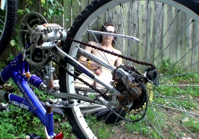 Outdoor jerking with str8 Sean