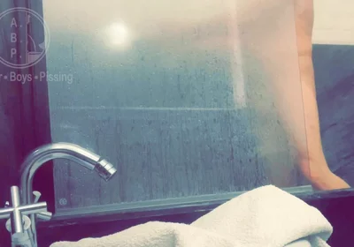 Pale White Skin Redhead Flatmate Caught Pissing in the Shower