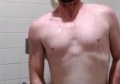 Jacking off in the Showers