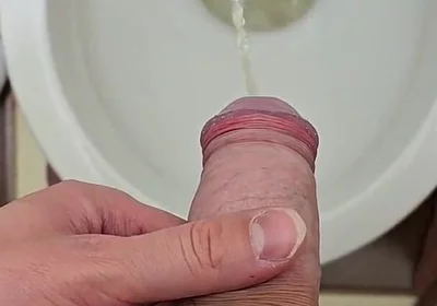 This Is How Hard It Is to Pee with a Hard Dick After an Orgasm