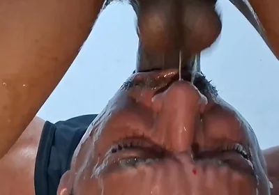 Wild Blowjob, Headfirst, with a Straight Guy