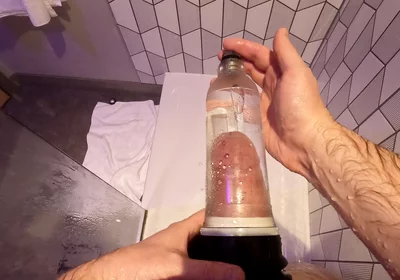 POV Morning Cock Pump with a Big Bear Body