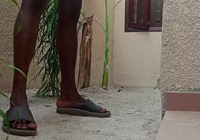 Wanking Myself up in the Back Yard