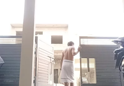 Washing My Yard in a Towel