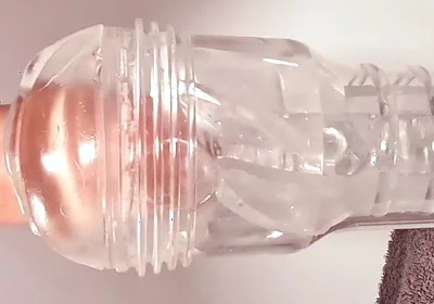 A Fleshlight Ice Lady Gets Fucked by This Hairy Bear's Big Cock