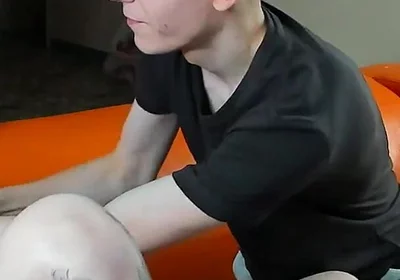 His Cock Is Bound to Get Hard as He Tenses It up!