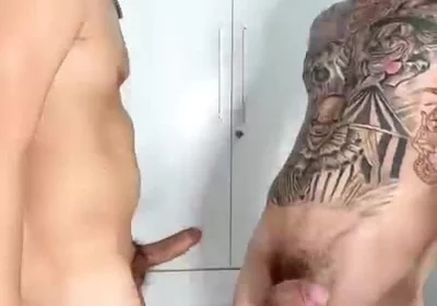 Hot Latino Sucks Straight Guy for the First Time