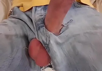 Massive Cock and Balls Escape Siixxbig Jeans