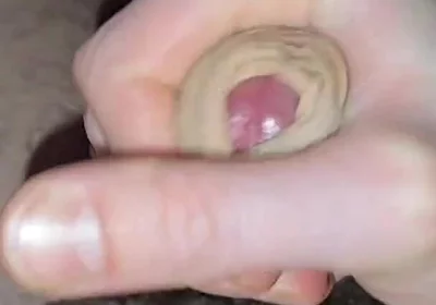 Horny Husband Masturbates His Hairy Cock While Home Alone, Cumming on Himself