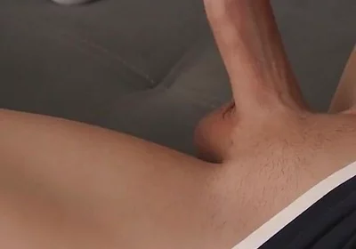 Straight Stepdaddy Squeezes Thick Cock, Intense Masturbation with Loud Moans & Hard Orgasm