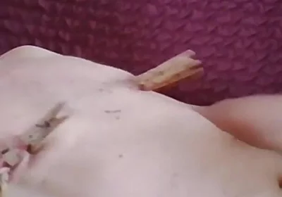 Nipple Suckers Bob and Jerk off with Clamps