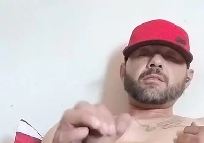 Masturbating