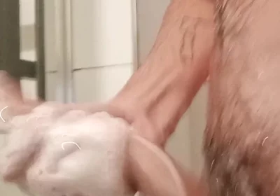 Shower Play Big Cock
