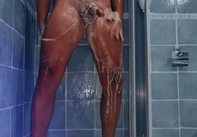 Loves to Be Spied on in the Shower. Hot Shower Italian Sexy Boy - Handjob and Very Hot Piss and Lots of Foam