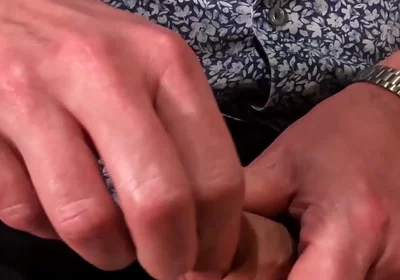 Uncut Bear Soft Cock Tease on the Edge of the Bed