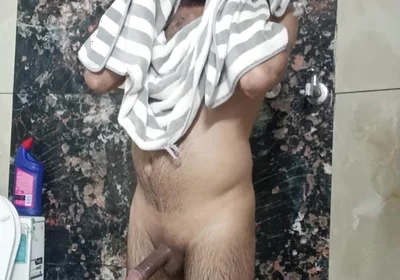 Indian Police Officer in Shower
