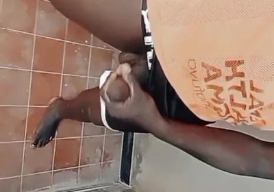 Foreman Playing with His Big Cock at Work