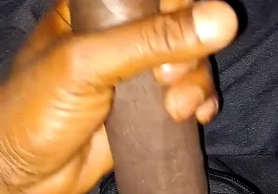 Nata4sex strocking my bid black cock