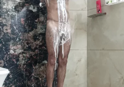 Indian Police Officer Stepfather Get Shower