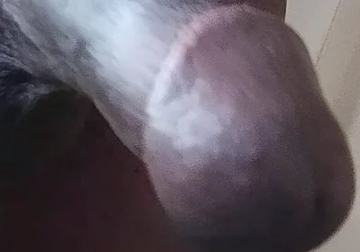 Stroking My Long Fat Cock with Saggy Balls
