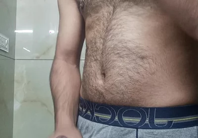 Indian Rajasthani Desi Man Enjoy Shower and Masterbation Show with Neighbour Police Officer