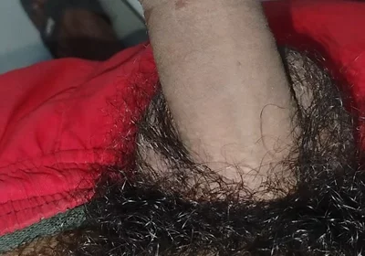 A Sexy Guy Massaged His Penis with His Hand.