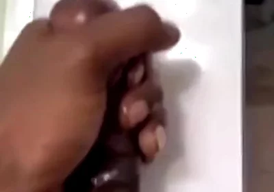 Bathroom solo stroking cumming hard