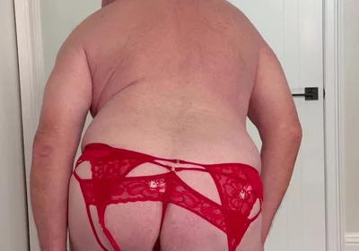 A Strip Show in Red Lingerie