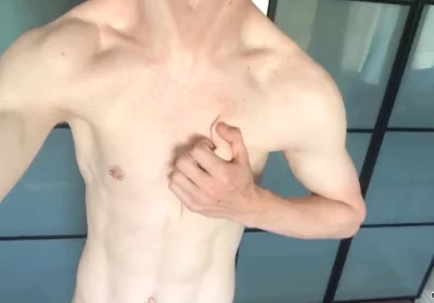 Fit Boy Empties His Uncut Dick
