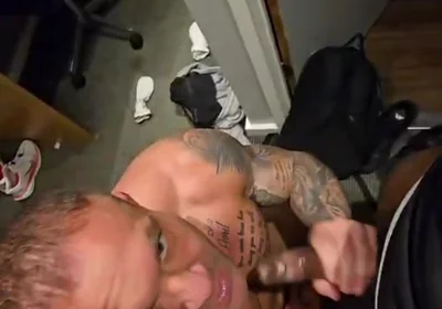 BBC Sucked off by Straight Mate